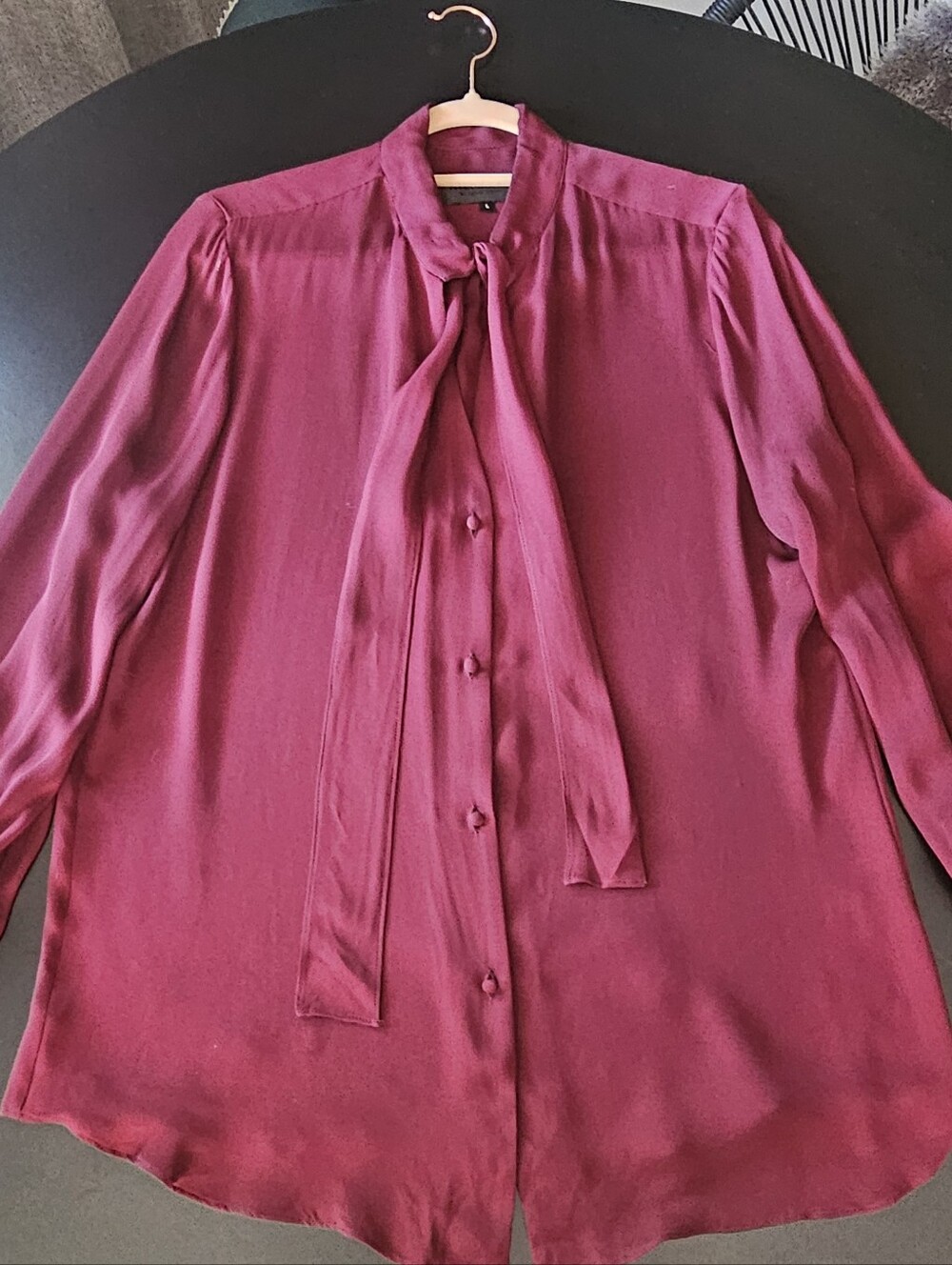 Nili Lotan Burgundy Blouse